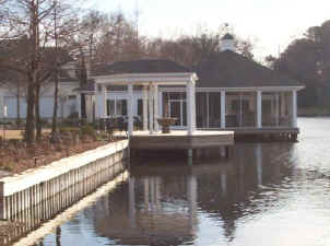 Beautiful seawall built by Vines Piers, Inc.; Gazebo designed by Carolyn Barnes